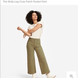 Everlane cropped wide leg jeans